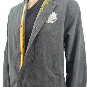 Adidas Golden State Warriors NBA Gray Jacket Mens Large